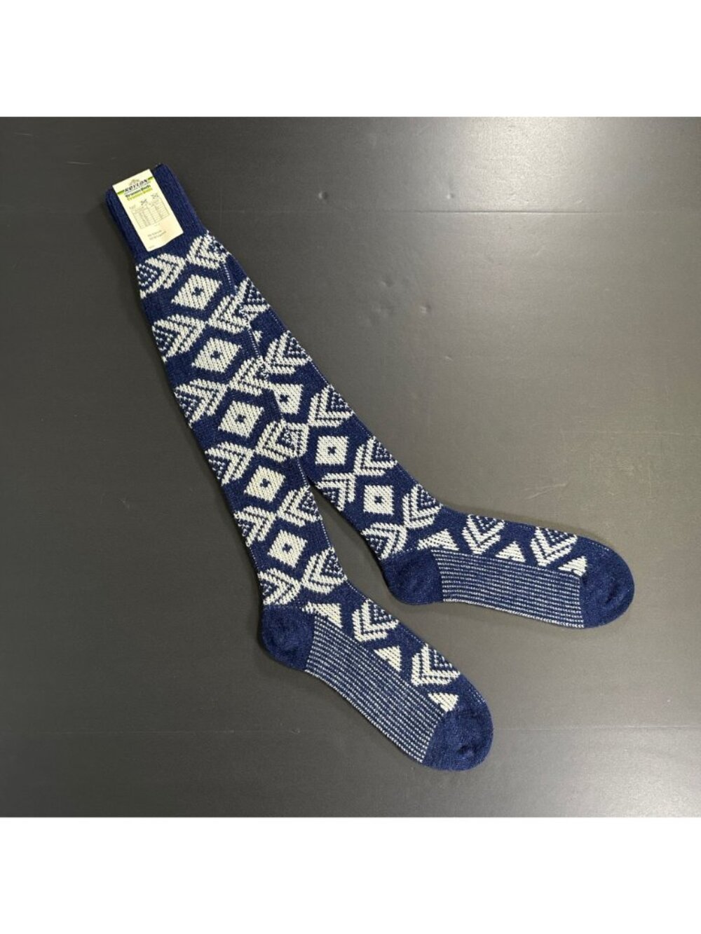 VTG 70s Deadstock ROYLON AUSTRIAN SLOUCH SOCKS Ribbed Knit Trimm Dich Sz 12 NOS - Picture 3 of 6